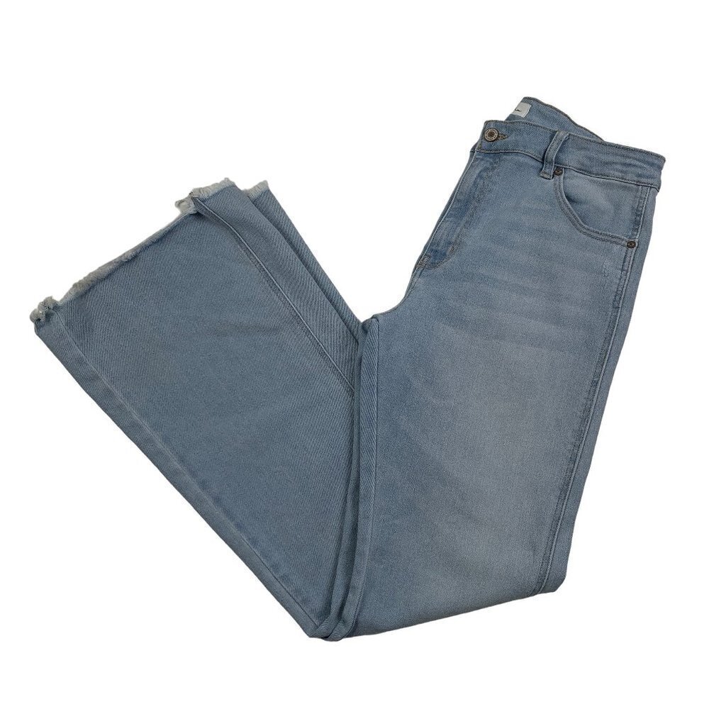 KanCan Estilo Distressed Raw Hem Flared Hi-Rise Jeans Women's Size 15/31